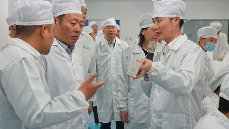 省委常委、宣传部长虞爱华莅临东方帝维调研